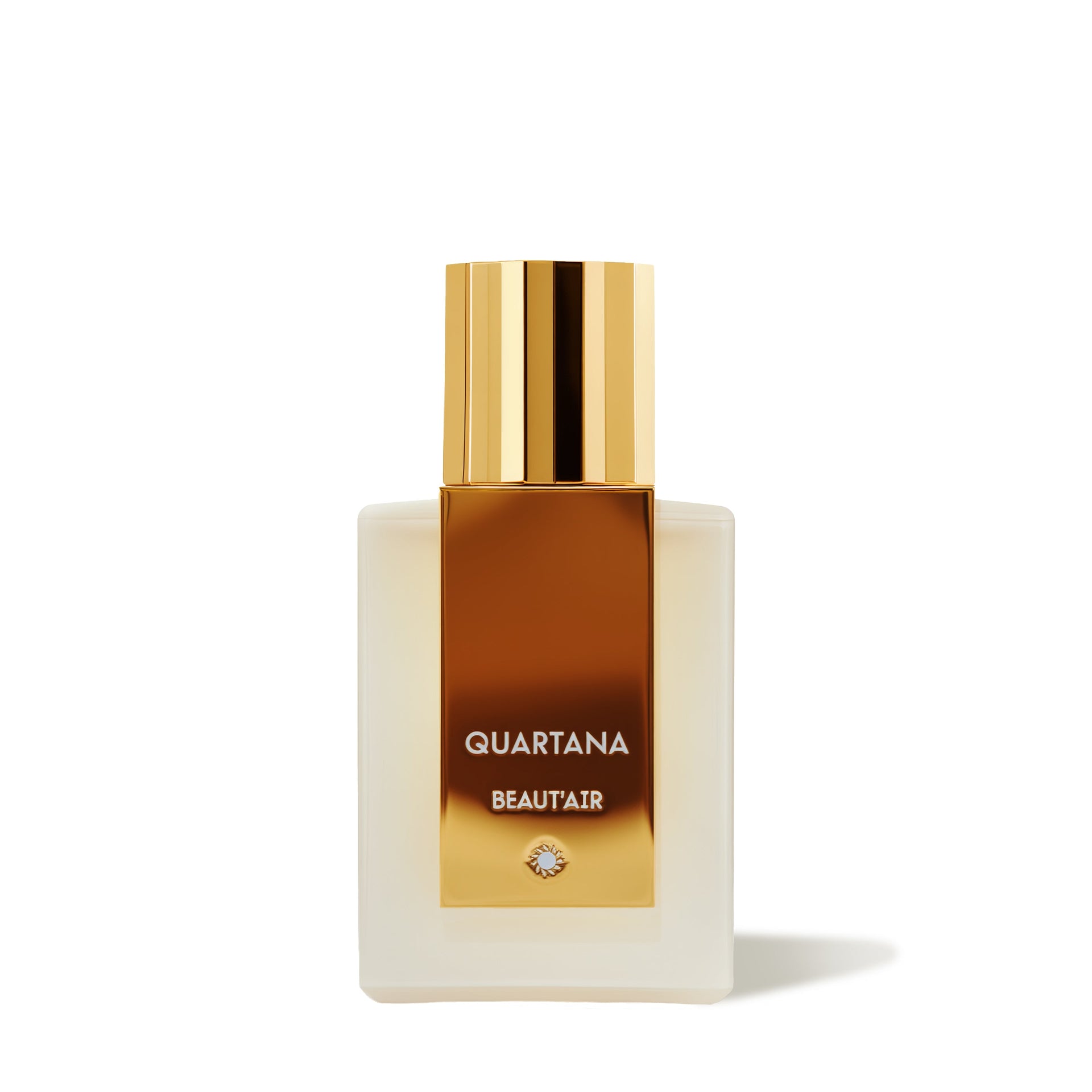 Beaut'Air 50mL eau de parfum bottle by PARFUMS QUARTANA on white