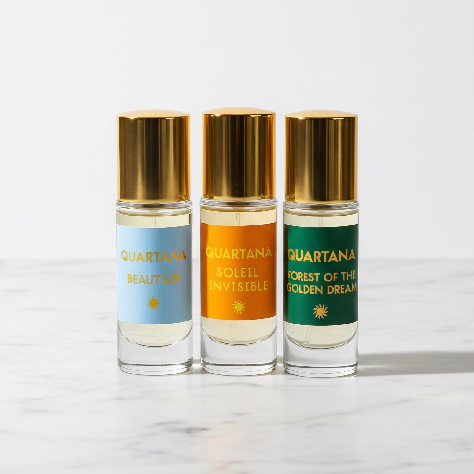 Entelechy : Beaut'Air, Forest of the Golden Dream, Soleil Invisible - Parfums Quartana