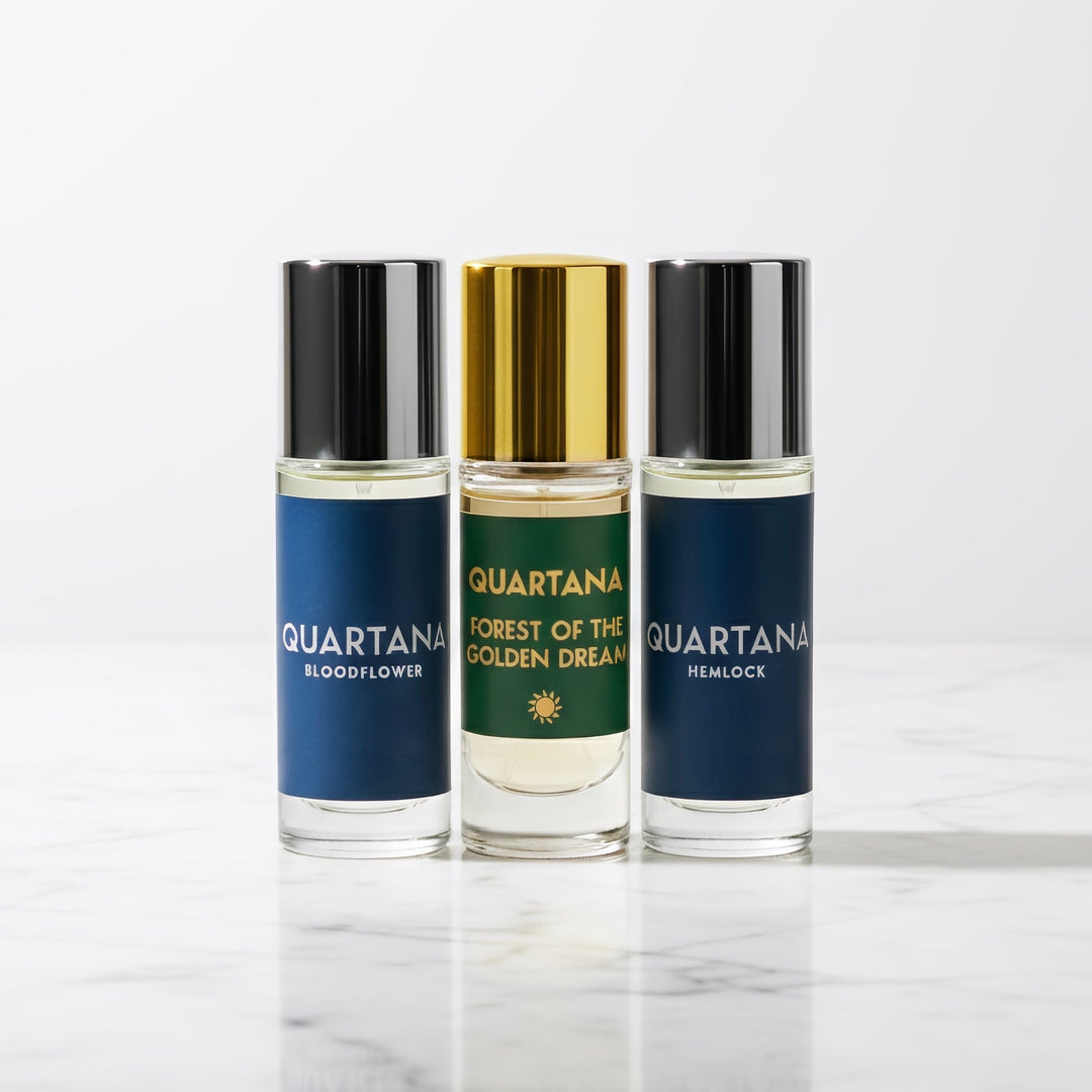 Fan Faves : Bloodflower, Forest of the Golden Dream, Hemlock - Parfums Quartana