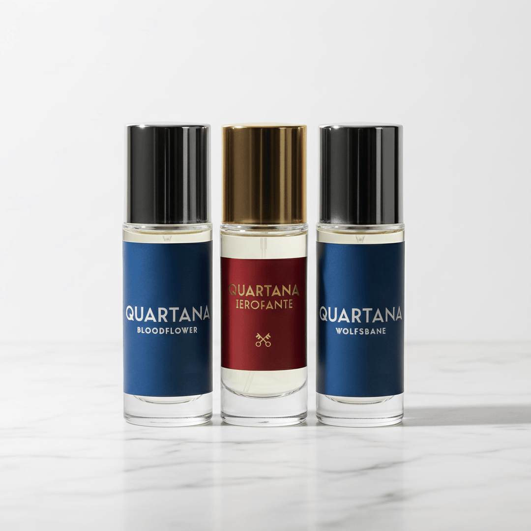 Vegan Formulation : Bloodflower, Ierofante, Wolfsbane - Parfums Quartana